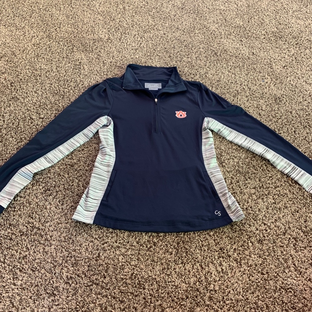 Auburn Tigers Quarter Zip Jacket - Picture 1 of 5